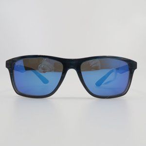 Maui Jim MJ 798-03S ONSHORE New Stripe/Blue Hawaii Mirrored Polarized X w/defect